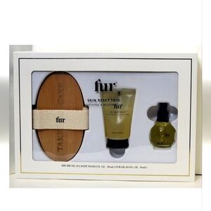 FUR SKIN RESET TRIO SOOTHING & RESTORATIVE, DRY BRUSH, All Body Wash, FUR OIL